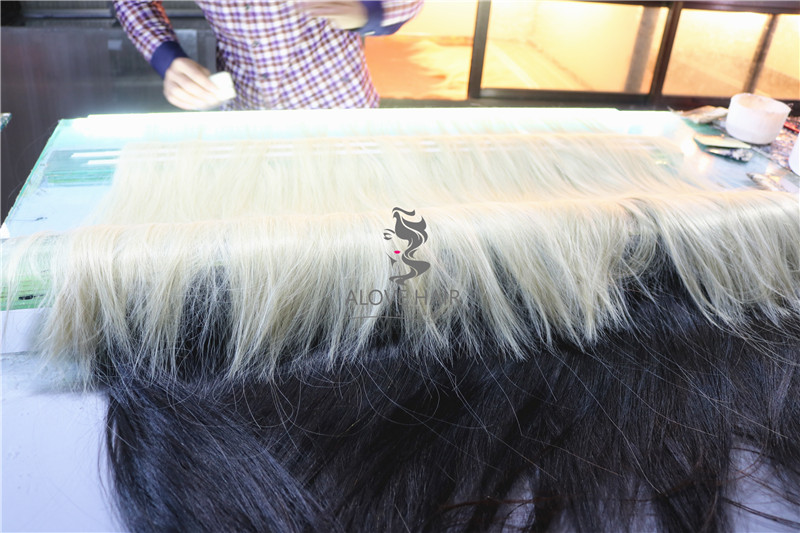 Buy quality blonde tape in extensions in china factory